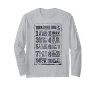Yorkshire Regole Divertente Dialetto Yorkshire Accento Maglia a Manica
