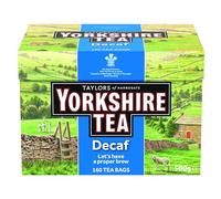 Yorkshire Tea Decaffeinato - Tè Nero Decaffeinato, Forte e Rinfrescante - Tè Tradizionale Inglese - Provenienza Responsabile - 160 bustine