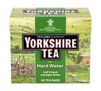 Yorkshire Tea per Acque Dure - Tè Nero Inglese Forte e Rinfrescante per le Zone con Acqua Dura - Provenienza Responsabile - 80 bustine