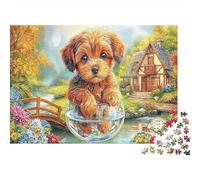 Yorkshire Terrier 1000 Pezzi Di Cartone Alta Qualità Cute Dog Gioco Puzzle Ragazzi Principianti Puzzle Ultra-difficile Regalo Festa Del Papà Regalo Natale Puzzle 52x38cm/1000pcs