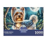 Yorkshire Terrier 1000 Piece Jigsaw Puzzle For Adults Challenging Game Stress Relief Puzzle Exercise The Memory of The Brain for Adults And Kids, Age 12 Years Up 38x26cm/1000pcs