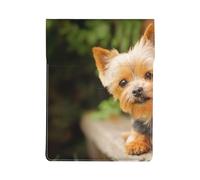 Yorkshire Terrier Bokeh Cani Carini Muro, Custodia per laptop in pelle PU, borsa per notebook, custodia per laptop, custodia per tablet
