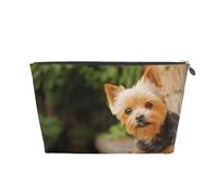 Yorkshire Terrier Bokeh Cani carini Yorkie da parete, Borsa da toilette Borsa per trucco Borsa per cosmetici Borsa da toilette da viaggio portatile