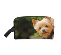 Yorkshire Terrier Bokeh Cani carini Yorkie da parete, Borsa per il trucco Borsa per cosmetici Borsa da viaggio portatile da viaggio Borsa per trucco Organizer
