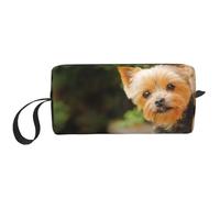 Yorkshire Terrier Bokeh Cani carini Yorkie da parete, Borsa per il trucco Borsa per cosmetici Borsa da toilette da viaggio portatile Borsa per trucco Organizer