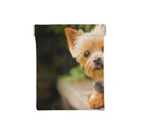 Yorkshire Terrier Bokeh Cani carini Yorkie da parete, Spremere il portafoglio superiore da donna Borsa portaoggetti Piccola portamonete Portamonete