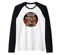 Yorkshire Terrier Cane da Guardia 80s Rock Music Rockstar Maglia con Maniche Raglan