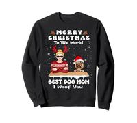 Yorkshire Terrier Christmas To The World Best Dog Mom Xmas Felpa