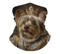 Yorkshire Terrier Dressed As The Qu-EEN Scaldacollo Lavabile Headwrap Unisex Sciarpa al Collo per Arrampicata Estivo Durevole Bandana