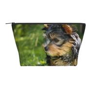 Yorkshire Terrier Erba Verde Yorkie Cani Carini, Borsa da toilette Borsa per trucco Borsa per cosmetici Borsa da toilette da viaggio portatile