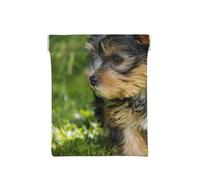 Yorkshire Terrier Erba Verde Yorkie Cani Carini, Spremere il portafoglio superiore da donna Borsa portaoggetti Piccola portamonete Portamonete