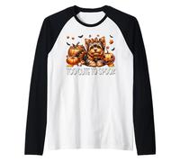 Yorkshire Terrier Graphic for Women Girls Too Cute To Spook Maglia con Maniche Raglan
