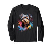 Yorkshire Terrier in Stile Splash colorato Maglia a Manica