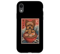 Yorkshire Terrier Mangiare Ramen Kawaii Anime Amante dei cani Custodia per iPhone XR