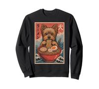 Yorkshire Terrier Mangiare Ramen Kawaii Anime Amante dei Cani Felpa