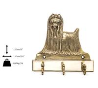 Yorkshire Terrier - Messingkleiderbügel Con Dem Immagine di Un Cane Art Dog