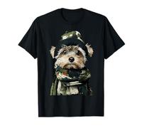Yorkshire Terrier Mimetico Animale Cacciatore Cane da Caccia Maglietta