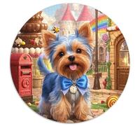 Yorkshire Terrier Puppy 1000 Pezzi Puzzle Circolare Intrattenimento Creativo Festa Aziendale Regalo Per Adulti E Bambini Da 14 Anni E Più 1000pcs (67.5x67.5cm)