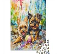 Yorkshire Terrier Puzzle 1000 Pezzi Adulti, Allenamento Mentale, Attività Collettiva, Oggetto Decorativo, Idea Regalo Originale 1000pcs (75x50cm)