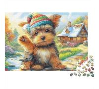 Yorkshire Terrier Puzzle 1000 Pezzi - Design Artistico Rilassante, Packaging Regalo, Poster Come Decorazione - 70x50cm/1000pcs