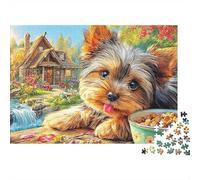 Yorkshire Terrier Puzzle 1000 Pezzi - Design Artistico Rilassante, Packaging Regalo, Poster Come Decorazione - 38x26cm/1000pcs