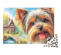 Yorkshire Terrier Puzzle 1000 Pezzi Rompicapo Avanzato - Immagine Dettagliata, Qualità Premium, Perfetto Come Regalo Creativo - 52x38cm/1000pcs