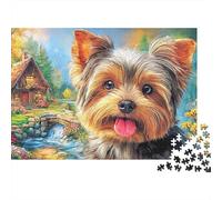Yorkshire Terrier Puzzle 1000 Pezzi Rompicapo Avanzato - Immagine Dettagliata, Qualità Premium, Perfetto Come Regalo Creativo - 52x38cm/1000pcs