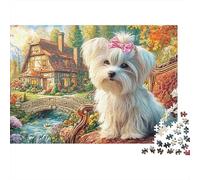 Yorkshire Terrier Puzzle 1000 Pezzi Rompicapo Avanzato - Immagine Dettagliata, Qualità Premium, Perfetto Come Regalo Creativo - 52x38cm/1000pcs