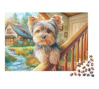 Yorkshire Terrier Puzzle 1000 Pezzi Rompicapo Avanzato - Immagine Dettagliata, Qualità Premium, Perfetto Come Regalo Creativo - 38x26cm/1000pcs