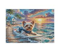 Yorkshire Terrier Puzzle 300 Pezzi Rompicapo Per Tutte Le Occasioni Cute Pet Animals Versatile E Divertente Rilassamento Garantito Regalo Per Compleanni E Feste 300 PCS