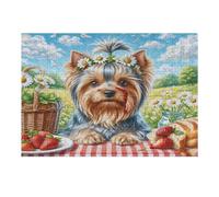 Yorkshire Terrier Puzzle 300 Pezzi Rompicapo Per Tutte Le Occasioni Cute Pet Animals Versatile E Divertente Rilassamento Garantito Regalo Per Compleanni E Feste 300 PCS