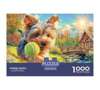 Yorkshire Terrier Puzzle in Stile Museo - 1000 Pezzi Di Fascino Con Splendide Illustrazioni Artistiche Da Collezione - Il Regalo Perfetto Per Un Pubblico 14+ 70x50cm/1000pcs
