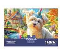 Yorkshire Terrier Puzzle Ispirato Ai Capolavori Dei Musei - 1000 Pezzi Con Immagini D'Arte Di Profondo Impatto Visivo - Per Divertirsi E Regalare, Consigliato 14+ 52x38cm/1000pcs