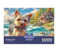 Yorkshire Terrier Puzzle Ispirato Ai Capolavori Dei Musei - 1000 Pezzi Con Immagini D'Arte Di Profondo Impatto Visivo - Per Divertirsi E Regalare, Consigliato 14+ 70x50cm/1000pcs