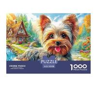 Yorkshire Terrier Puzzle Ispirato Ai Capolavori Dei Musei - 1000 Pezzi Con Immagini D'Arte Di Profondo Impatto Visivo - Per Divertirsi E Regalare, Consigliato 14+ 52x38cm/1000pcs