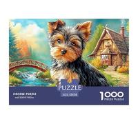 Yorkshire Terrier Puzzle Ispirato Ai Capolavori Dei Musei - 1000 Pezzi Con Immagini D'Arte Di Profondo Impatto Visivo - Per Divertirsi E Regalare, Consigliato 14+ 52x38cm/1000pcs