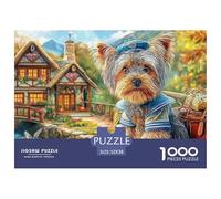 Yorkshire Terrier Puzzle Raffinato Da 1000 Pezzi Con Illustrazioni Artistiche Di Alto Livello - Il Regalo Di Festa Perfetto Per Adulti E Bambini Di Tutte Le Età 52x38cm/1000pcs
