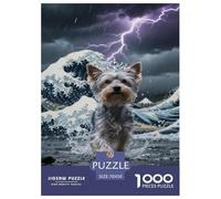 Yorkshire Terrier Puzzle Sfidare 1000 Puzzle Adulti E Ragazzi ArtePuzzle Decorazione Della Casa Idea Regalo Uomo E Donna 70x50cm/1000pcs