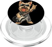 Yorkshire Terrier Rock Dog Music Lover Graphic giocoso Sharp PopSockets PopGrip per MagSafe