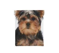 Yorkshire Terrier si trova su bianco, Spremere il portafoglio superiore da donna Borsa portaoggetti Piccola portamonete Portamonete
