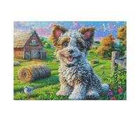Yorkshire Terrier Spring Flower Field Puzzle 300 Pezzi Per Ragazzi Happy Time Gioco Educativo Creativo Intelligenza E Manualità Idea Regalo Per Figlio A Compleanno 300 PCS