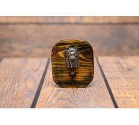 Yorkshire Terrier tipo 3 - appendino in legno con un cane Art Dog IT Tipo 2