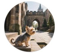 Yorkshire Terrier1000 Pezzi Puzzle Rotondo Cane domesticoRotonda Puzzle Adulti Bel Regalo Per Amici Di Famiglia Educativo Per Adulti, Regali Difficile E Impossibile1000pcs (67.5x67.5cm)