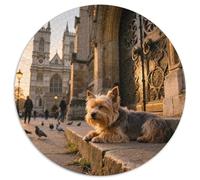 Yorkshire Terrier1000 Pezzi Rotonda Puzzle Cane domesticoPuzzle Classico Bel Regalo Per Amici Di Famiglia Educativi Per Bambini Difficile1000pcs (67.5x67.5cm)