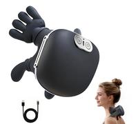 yorraka Massaggiatore Cervicale 4D Shiatsu con Calore, Senza Fili | Massaggio Elettrico Collo con Mani | 3 Modalità e 2 Livelli di Calore | Ricaricabile | Per Casa Ufficio Auto e Viaggi