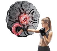 yorraka Music Boxing Machine Adulti - LED Macchina da Boxe Musicale da Parete Pugile con Guanti da Boxe - 9 modalità di velocità e modalità di Conteggio Intelligente Musica Bluetooth Boxe per Bambini
