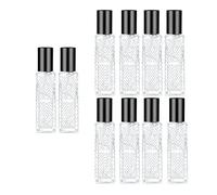 YORROR Confezione da 10 flaconi spray in vetro da 12 ml, mini bottiglia di profumo ricaricabile, nebulizzatore per profumo per uomini e donne, piccoli contenitori vuoti per campioni, bottiglia da