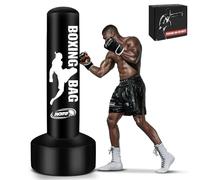 YORWHIN Sacco da Boxe Adulti da 180 cm, Sacco da Boxe da terra Autoportante Sacco Gonfiabile per Allenamento MMA Muay Thai Fitness