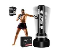 YORWHIN Sacco da boxe da 180 cm per adulti con guanti da boxe, sacco da boxe da terra autoportante sacco gonfiabile per allenamento MMA Muay Thai Fitness