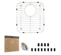 YORZSDI Protezioni per lavello in acciaio inossidabile 304 per lavello da cucina, griglia per lavello con scarico centrale, griglia per lavello per fondo lavello, griglia per lavello da cucina, 30,5 x